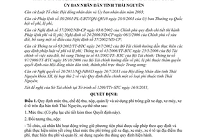 Quyết định 40/2011/QĐ-UBND độ thu, nộp, quản lý và sử dụng phí trông giữ