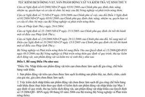 Thông tư 57/2011/TT-BNNPTNT bổ sung Quyết định 15/2006/QĐ-BNN