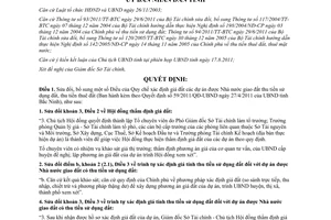 Quyết định 105/2011/QĐ-UBND sửa đổi Quy chế xác định giá đất dự án được Nhà nước