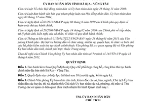 Quyết định 42/2011/QĐ-UBND Quy chế phối hợp công bố công khai thủ tục hành chính