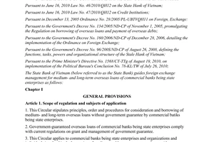 Circular No. 18/2011/TT-NHNN guiding foreign exchange management for medium-and