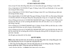 Quyết định 1722/QĐ-UBND 2011 mức thù lao hợp đồng nhân viên Thừa Thiên Huế