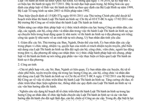 Chỉ thị 14/2011/CT-UBND thi hành Luật Thi hành án hình sự Bắc Kạn