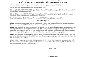 Quyết định 4033/QĐ-UBND Danh mục số 1 cơ quan thuộc nguồn nộp lưu tài liệu