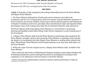 Decision No. 1476/QD-TTg  assigning tasks to the Prime Minister and Deputy Prime