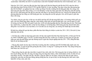 Chỉ thị 11/CT-UBND 2011 nhiệm vụ giáo dục mầm non phổ thông thường xuyên chuyên nghiệp Hưng Yên