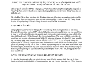 Kế hoạch 2626/KH-BTTTT Việt Nam sớm trở thành nước mạnh về công nghệ thông tin