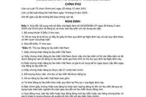 Nghị định 77/2011/NĐ-CP sửa đổi Nghị định 29/2009/NĐ-CP đăng ký và mua, bán