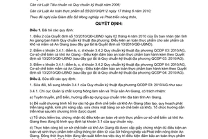 Quyết định 38/2011/QĐ-UBND xử lý quy định quy chuẩn kỹ thuật địa phương