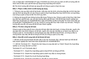 Thông tư 125/2011/TT-BTC hướng dẫn kế toán áp dụng Công ty quản lý Quỹ