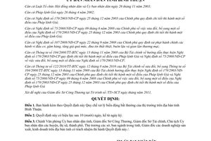 Quyết định 23/2011/QĐ-UBND  Quy chế xử lý biến động bất thường thị trường