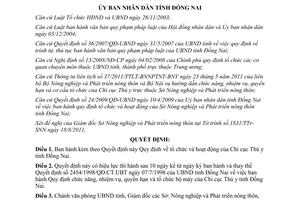 Quyết định 56/2011/QĐ-UBND tổ chức hoạt động Chi cục Thú y Đồng Nai