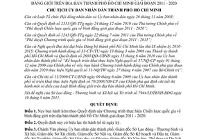 Quyết định 4249/QĐ-UBND 2011 thực hiện Chiến lược quốc gia bình đẳng giới Hồ Chí Minh 2011-2020