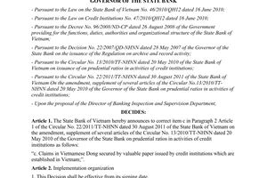 Decision No. 1992/QD-NHNN on the correction of legal document