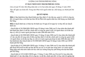 Quyết định 27/2011/QĐ-UBND về Quy định việc đào tạo, quản lý và bố trí công tác