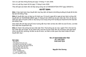 Quyết định 22/2011/QĐ-UBND Quy định quản lý hệ thống hạ tầng kỹ thuật đô thị