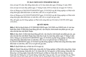 Quyết định 1921/QĐ-UBND 2011 bãi bỏ Quyết định 55/2009/QĐ-UBND Bình Thuận