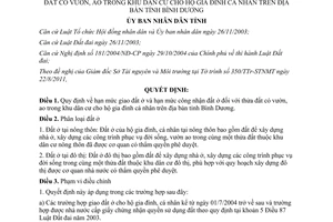 Quyết định 37/2011/QĐ-UBND hạn mức giao đất ở và công nhận đất ở