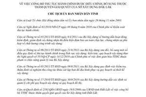 Quyết định 2351/QĐ-UBND công bố thủ tục hành chính