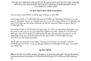 Quyết định 23/2011/QĐ-UBND sửa đổi Quy chế quản lý, sử dụng Quỹ
