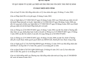 Quyết định 1917/QĐ-UBND năm 2011 tỷ lệ để lại trên số thu phí cho tổ chức thu phí vệ sinh Thừa Thiên Huế