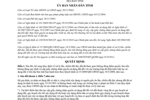 Quyết định 29/2011/QĐ-UBND sửa đổi Quy định xử lý lấn, chiếm đất đai