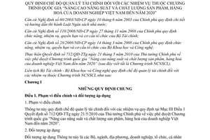 Thông tư liên tịch 130/2011/TTLT-BTC-BKHCN  chế độ quản lý tài chính