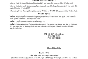 Quyết định 03/2011/QĐ-UBND công bố danh mục văn bản hết hiệu lực thi hành