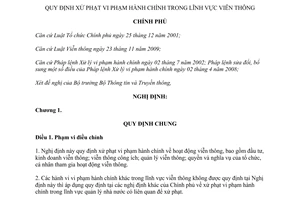 Nghị định 83/2011/NĐ-CP  xử phạt vi phạm hành chính