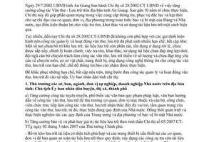 Chỉ thị 10/2011/CT-UBND 2011 tăng cường công tác văn thư lưu trữ An Giang