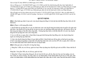 Quyết định 1682/2011/QĐ-UBND giá cước vận chuyển hàng hoá bằng ô tô