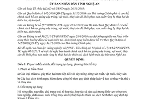 Quyết định 45/2011/QĐ-UBND chính sách hỗ trợ giống cây trồng, vật nuôi