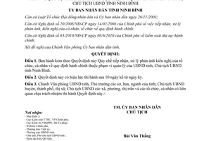 Quyết định 17/2011/QĐ-UBND Quy chế tiếp nhận, xử lý phản ánh kiến nghị