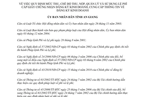 Quyết định 44/2011/QĐ-UBND  lệ phí cấp giấy chứng nhận đăng ký kinh doanh