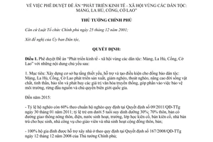 Quyết định 1672/QĐ-TTg phê duyệt Đề án Phát triển kinh tế - xã hội