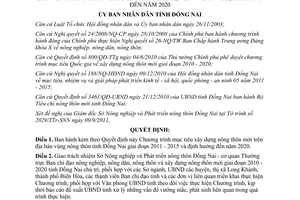 Quyết định 2418/QĐ-UBND Chương trình mục tiêu xây dựng nông thôn mới