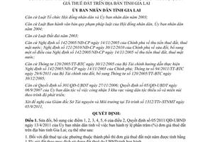 Quyết định 25/2011/QĐ-UBND sửa đổi Quyết định 05/2011/QĐ-UBND