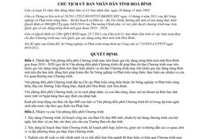 Quyết định 1782/QĐ-UBND 2011 thành lập văn phòng điều phối xây dựng nông thôn mới Hòa Bình 2010 2020