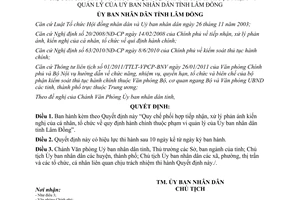 Quyết định 54/2011/QĐ-UBND tiếp nhận xử lý phản ánh kiến nghị cá nhân tổ chức