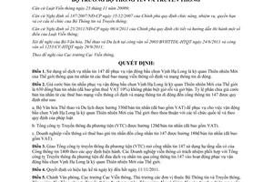 Quyết định 1590/QĐ-BTTTT số dịch vụ nhắn tin và giá cước bản tin nhắn