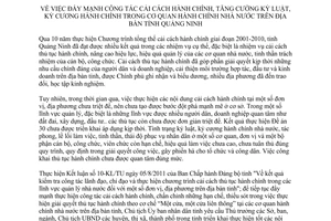 Chỉ thị 16/CT-UBND đẩy mạnh công tác cải cách hành chính