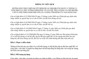 Thông tư liên tịch 49/2011/TTLT-BGTVT-BNV-BTC chế độ phụ cấp ưu đãi theo nghề