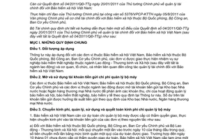 Thông tư 134/2011/TT-BTC hướng dẫn Quyết định 04/2011/QĐ-TTg quản lý tài chính