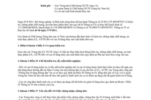 Công văn 1740/QLCL-CL1 hướng dẫn thực hiện Thông tư 55/2011/TT-BNNPTNT về kiểm t