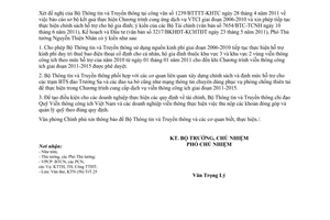 Công văn 6619/VPCP-KTN Chương trình viễn thông công ích