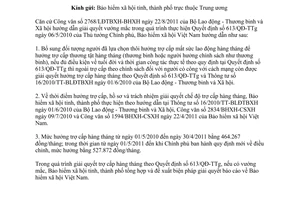 Công văn 3984/BHXH-CSXH hướng dẫn bổ sung đối tượng hưởng trợ cấp hàng tháng