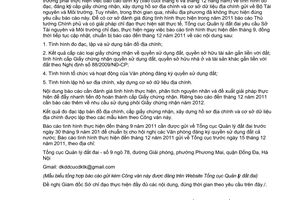 Công văn 1090/TCQLĐĐ-CĐKTK kết quả về đo đạc, đăng ký cấp Giấy chứng nhận