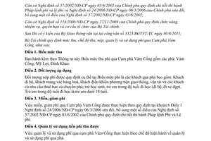 Thông tư 136/2011/TT-BTC mức thu, chế độ thu, nộp, quản lý và sử dụng phí