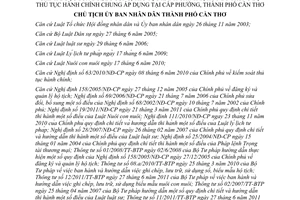 Quyết định 2400/QĐ-UBND Công bố thủ tục hành chính áp dụng tại phường