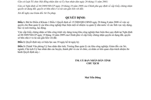 Quyết định 28/2011/QĐ-UBND bãi bỏ Điểm d Khoản 1 Điều 1 Quyết định 15/2008/QĐ-UB